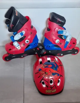 Patines Spiderman Marvel Talla Ajustable Niño