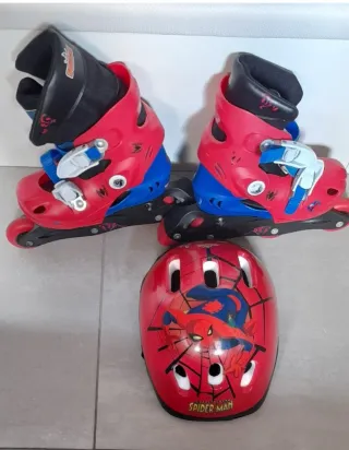 Patines Spiderman Marvel Talla Ajustable Niño