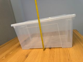 Set de cajas con tapa transparente IKEA 57x39x28cm