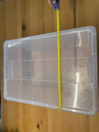 Set de cajas con tapa transparente IKEA 57x39x28cm