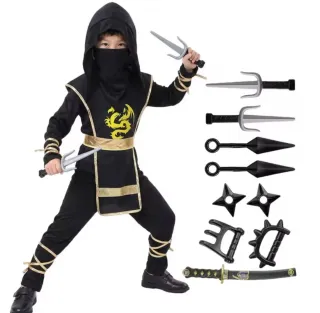 Disfraz Ninja Infantil con Accesorios