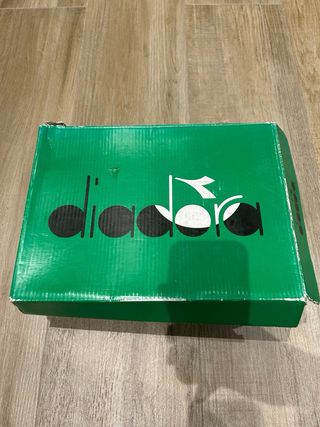 Diadora Scarpe Bambino Bianche Rosse