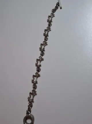 Pulsera eslabones perros plata