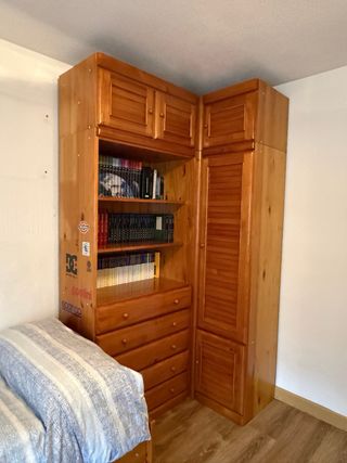 Dormitorio juvenil madera maciza completo/partes