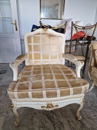 Conjunto sofa sillón y cheslonge