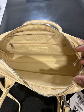 Bolso piel  Breska Beige/crema