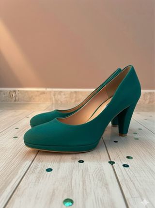 Zapatos de tacón H&M verde