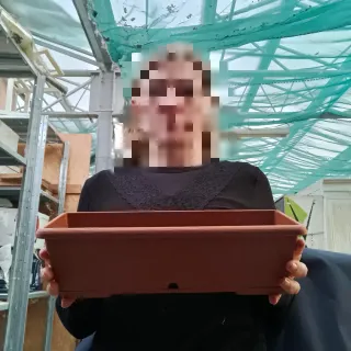 5 Vasi Balconette Marrone 35cm