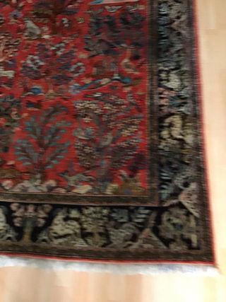 Tappeto Indiano Seta Floreale