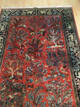 Tappeto Indiano Seta Floreale