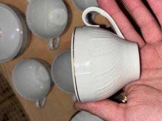 Juego de porcelana fina Irabia con oro