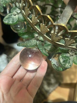 Lámpara Murano Cristal Verde y Transparente