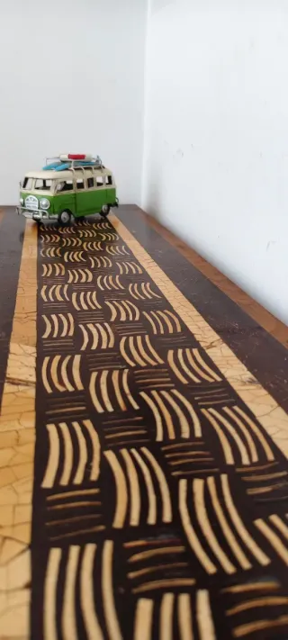 Consola recibidor madera y metal