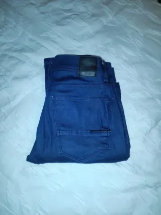 Pantalón Zara Hombre Azul Talla 38