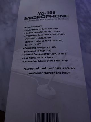 Micrófono Multimedia MS-106