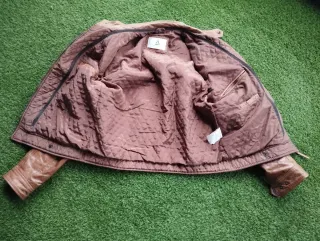 Chaqueta XXL Piel Búfalo Marrón Serge Pariente