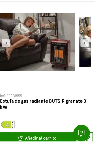 Estufa Gas Butsir Infrarrojos ceramica EBBC0027 Az