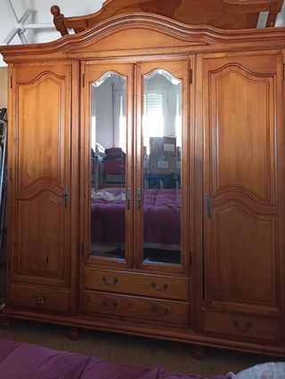 Dormitorio completo de matrimonio madera