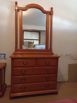 Dormitorio completo de matrimonio madera