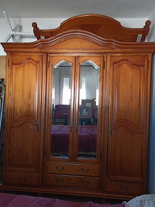 Dormitorio completo de matrimonio madera