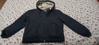 Abrigo cazadora acolchado azul