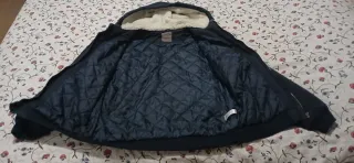 Abrigo cazadora acolchado azul