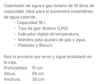 Calentador de agua CO-Z