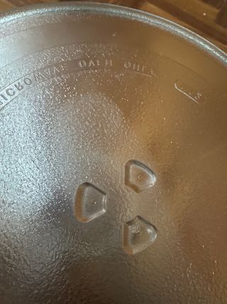 Piatto in vetro per microonde