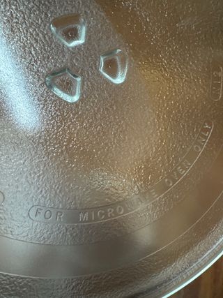 Piatto in vetro per microonde