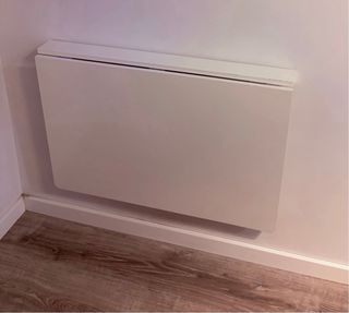 Mesa estudio plegable madera blanca