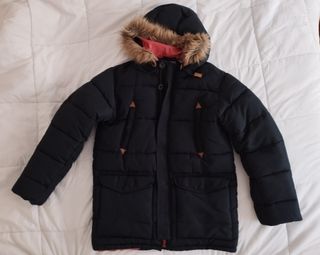 Chaqueta Invierno Hombre Negra con Capucha