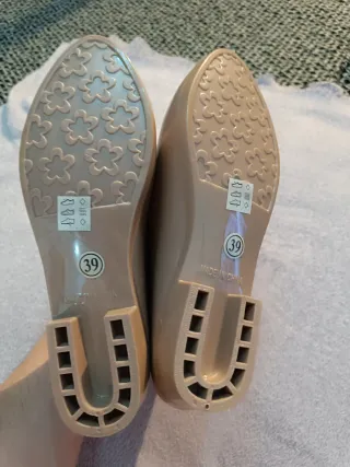 Botas de agua Flydor beige (3 pares)