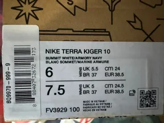 Nike Terra Kiger 10 Scarpe da Corsa Rosse Bianche