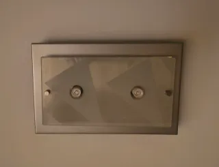 Lámpara de techo moderna cristal y metal