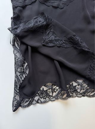 Top Zara Negro Encaje