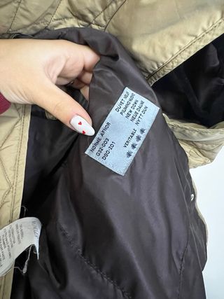 Moncler Giacca Trapuntata Beige Taglia L quilted