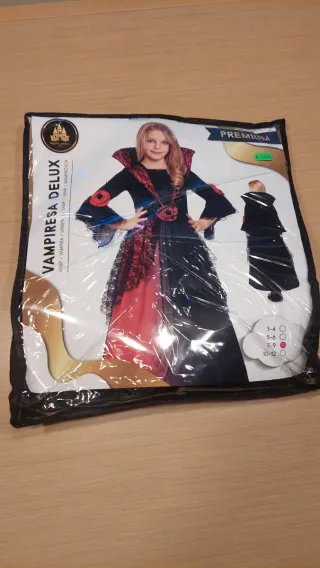 Disfraz Vampiresa Deluxe Niña 7-9 Años