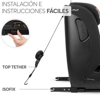 KikkaBoo Silla Coche Bebe ISOFIX Grupo 123 iFLIT