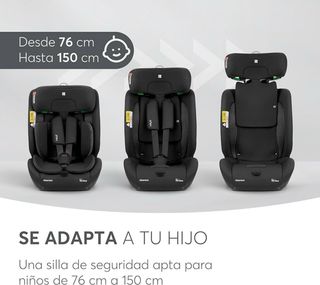 KikkaBoo Silla Coche Bebe ISOFIX Grupo 123 iFLIT