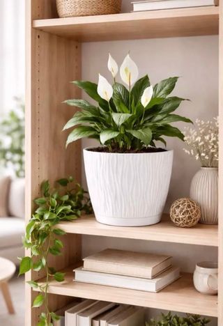 Maceta Blanca 24 cm diámetro Diseño Oasis