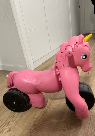 Moto Unicornio Infantil Feber Rosa