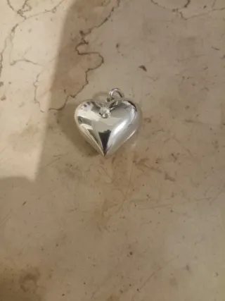 Ciondolo cuore bombato