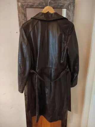 Chaqueta larga piel vintage sin usar.