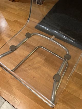 Silla Tobias Cromada Transparente