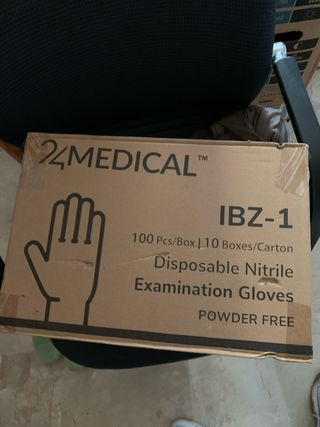 1000 Guantes vinilo Desechables Talla L