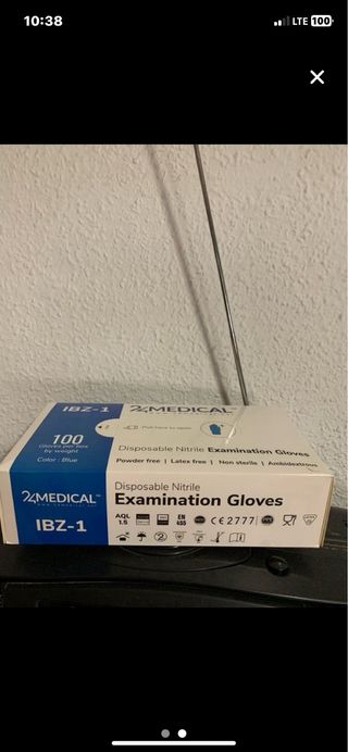 1000 Guantes vinilo Desechables Talla L