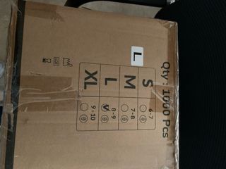 1000 Guantes vinilo Desechables Talla L