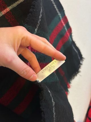 Bufanda de cuadros clásica