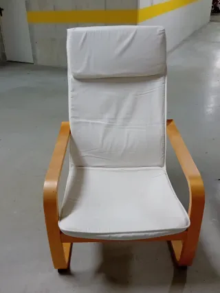 Butaca madera Ikea blanca