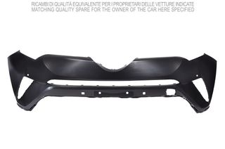 Parachoques Delantero Superior Negro Con Agujeros Para Sensores para Toyota C-HR 2016